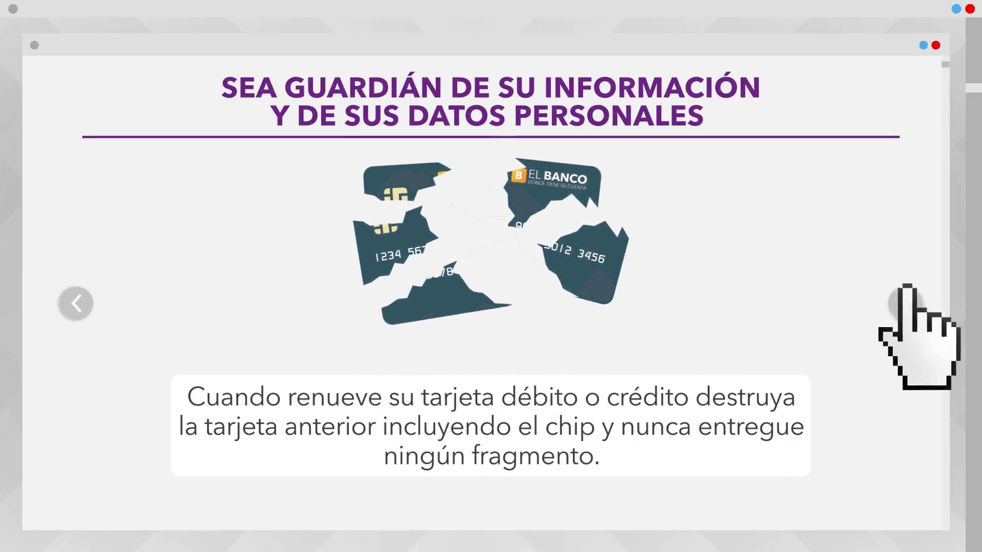 Protección información y datos personales // Sitio web CCC