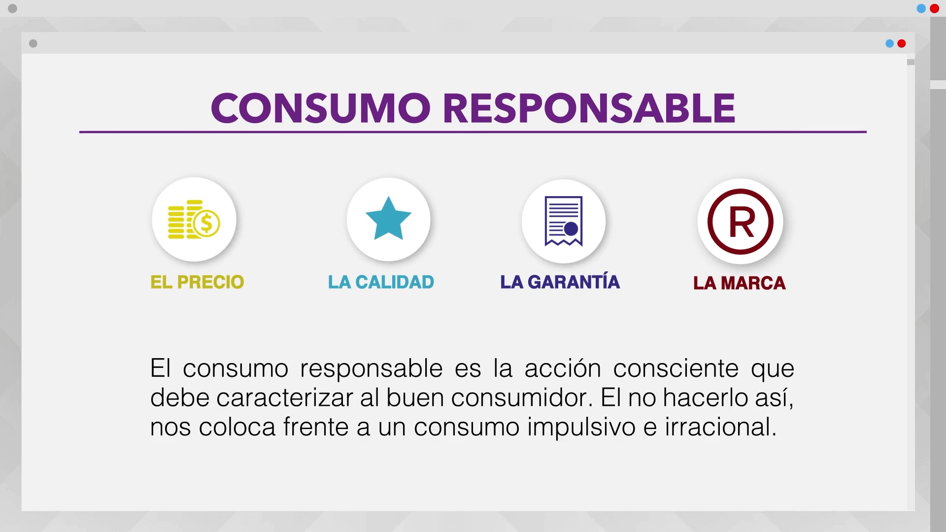 Consumo responsable // Sitio web CCC