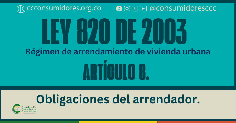 Ley 820 de 2003